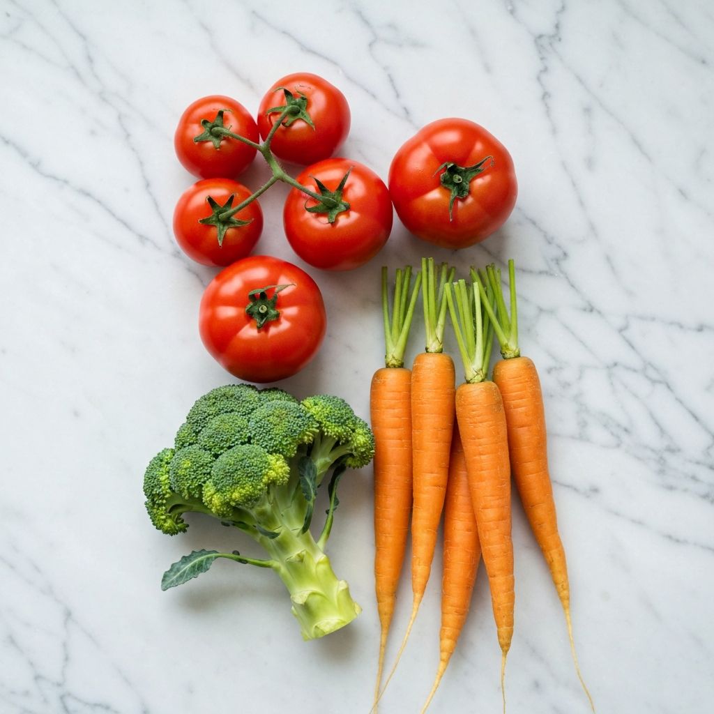 Balanserade grönsaker
